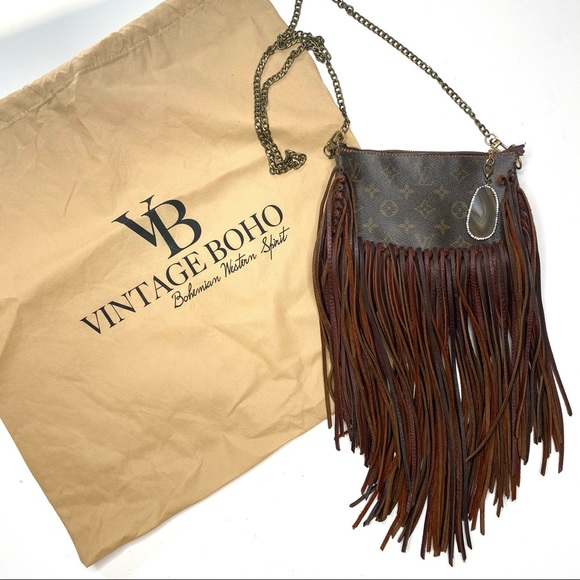 Louis Vuitton Handbags - Vintage Boho Bags Louis Vuitton fringe pochette